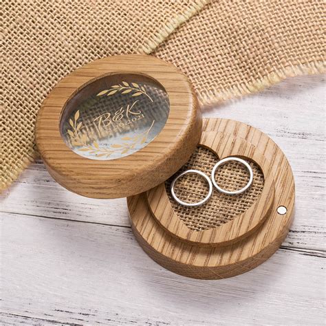 personalized wedding ring box